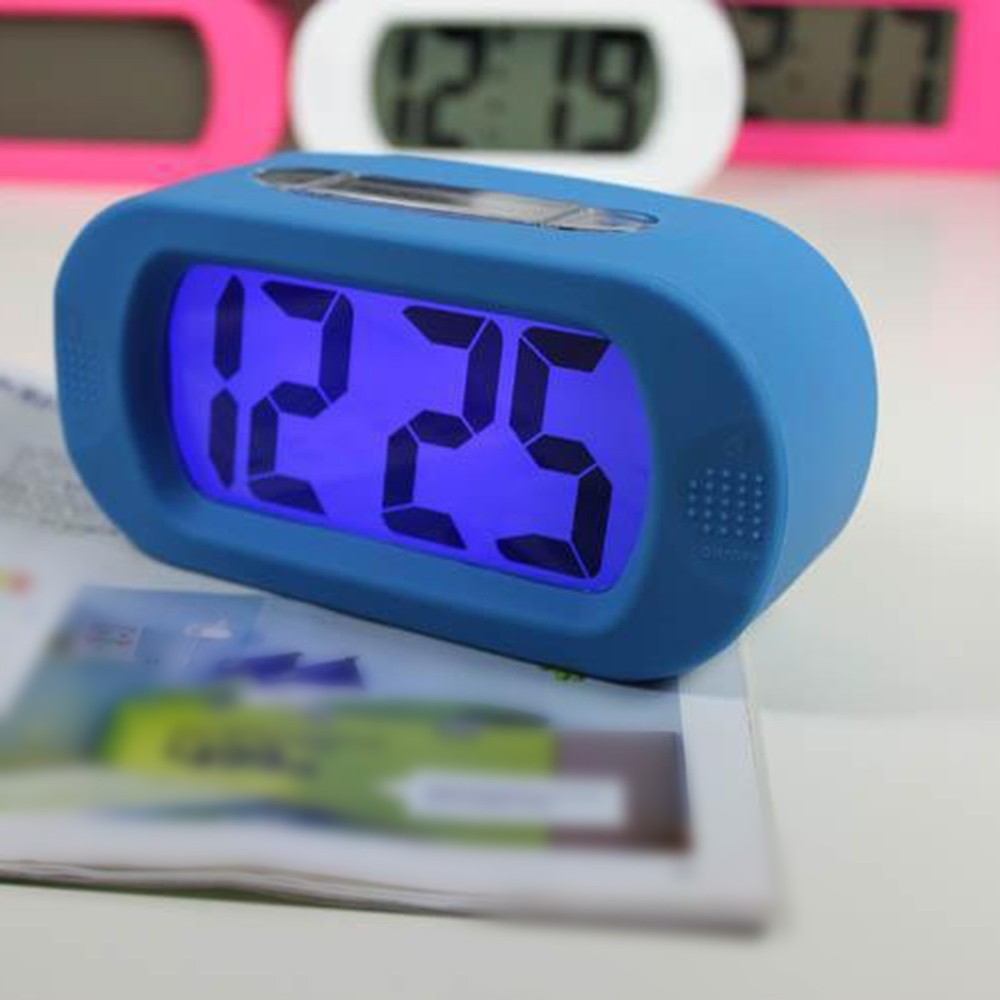 Travel Alarm Clock with Large LCD Display Snooze Functionality for Easy Use