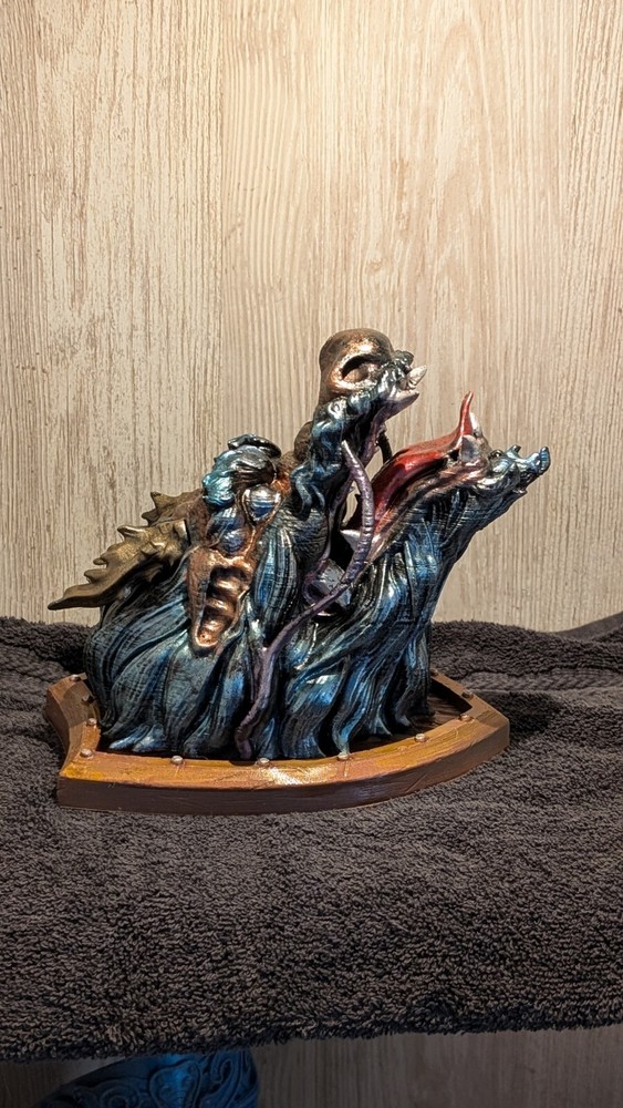Eastern Dragon Trophy Wallmount - 3D Printed