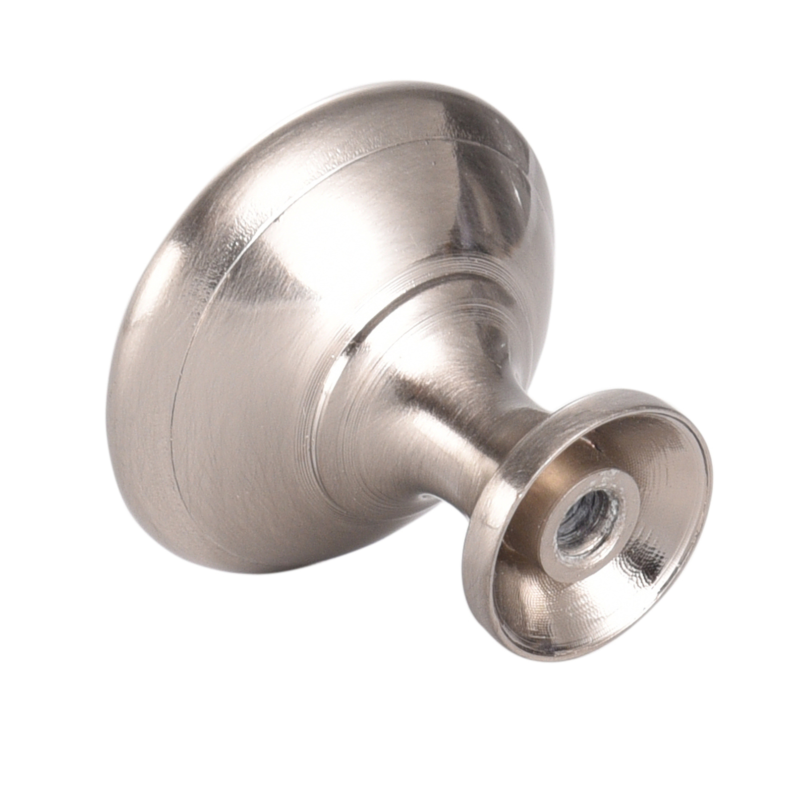 Lot Of 25 Mushroom Kitchen Bath Cabinet Knobs Knob SN NICKEL 1 1/4 61692