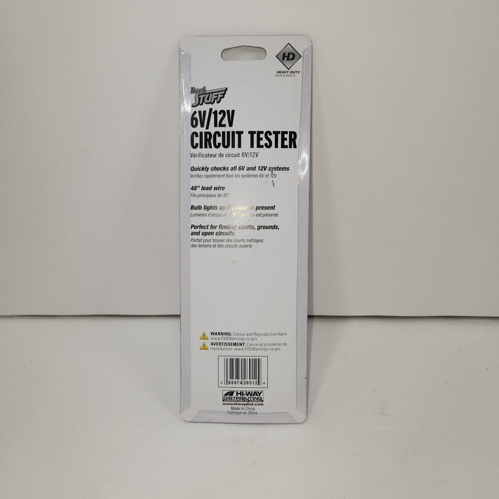 Circuit Tester Heavy Duty 6V/12V