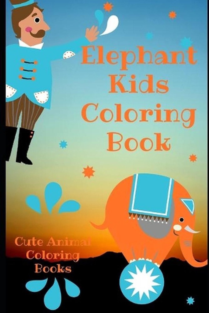 Elephant Kids Coloring Book