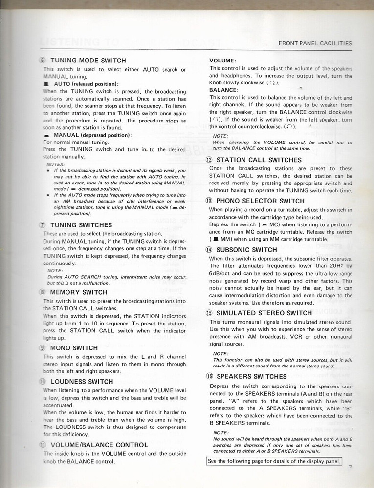 PIONEER COMPUTER CONTROLLED STEREO RECEIVER SX-60 Operating Instructions