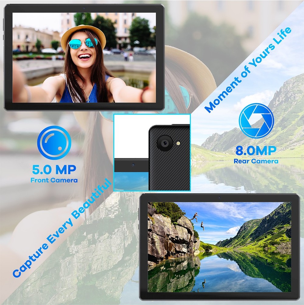 Android 15 Tablet set 20GB RAM 64GB ROM IPS LCD Touchscreen 5/8MP Camera WIFI BT