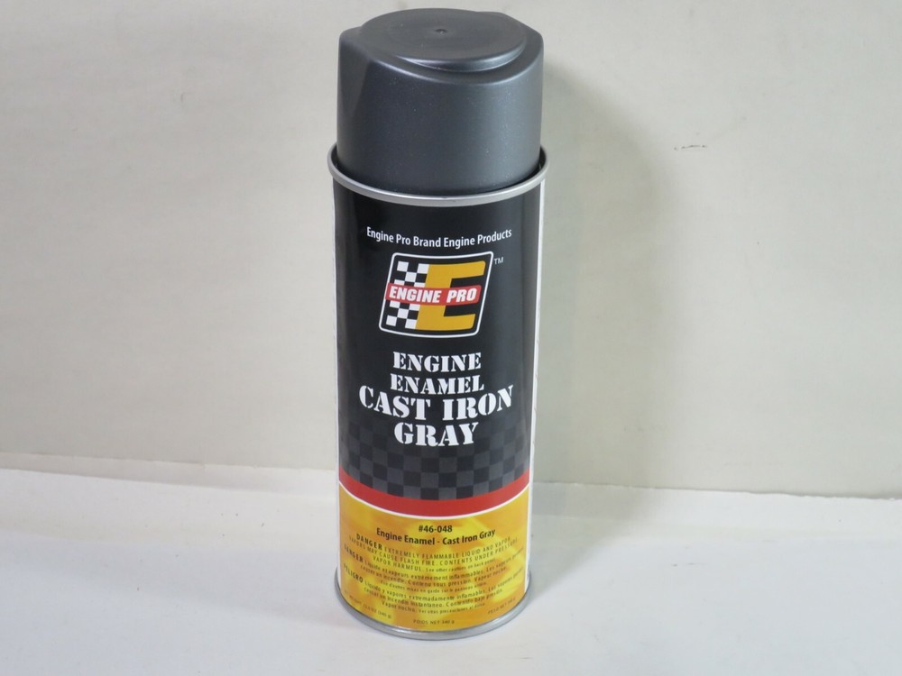 Engine Pro 46-048 Engine Enamel Paint Cast Iron Gray 12 Oz Can