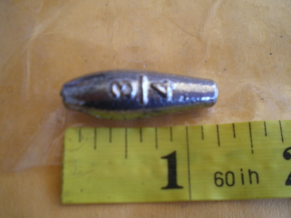 60 PCS. TROLLING SHAPE LURE BODIES/SLIP SINKER 3/4 OZ. "MAKE SPINNERS"