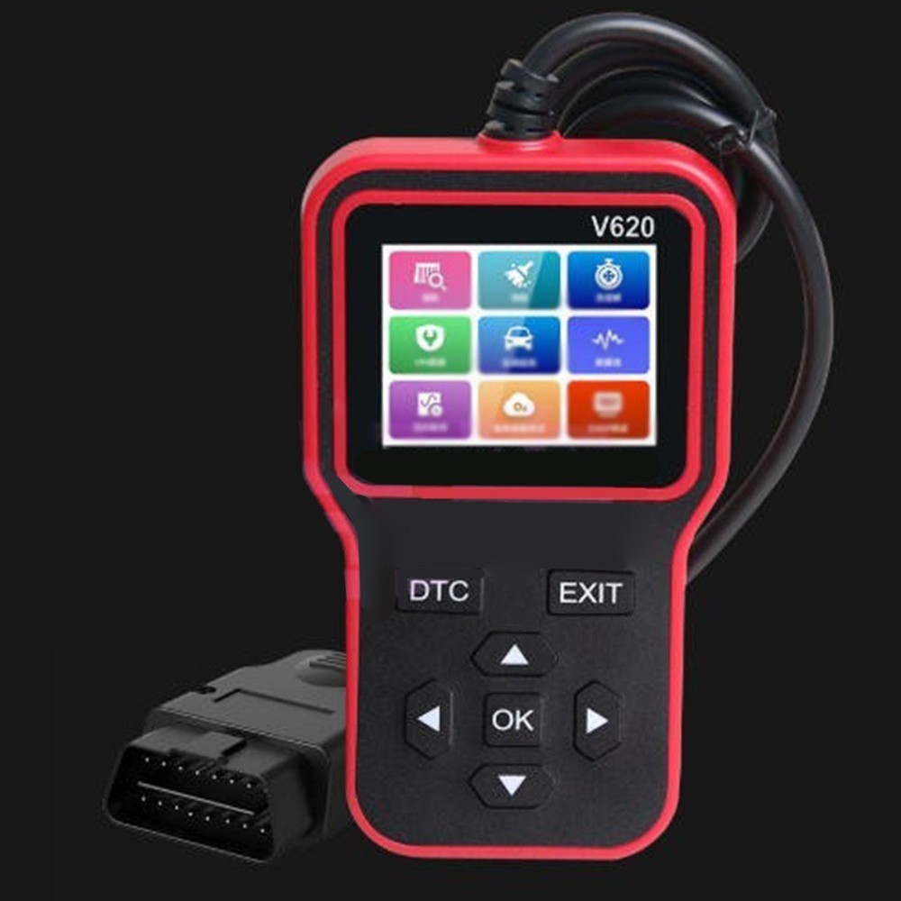 V620 OBD2 Code Reader with Freeze Frame Data Stream MIL Status and Vehicle Info