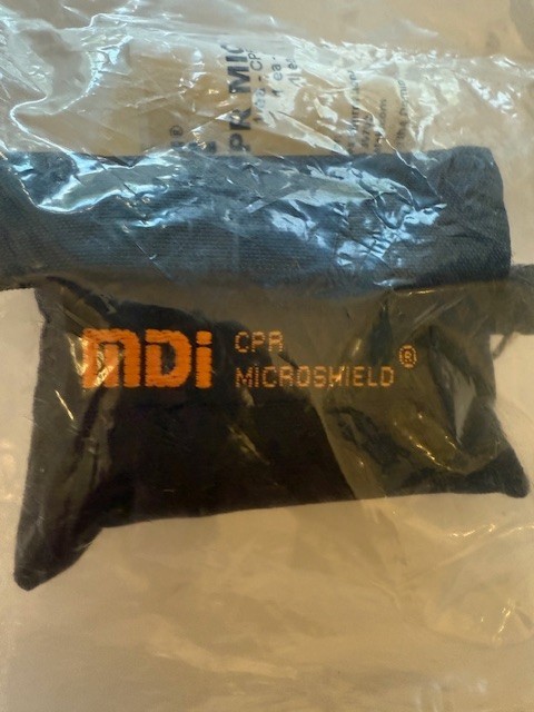 S2-563 CPR MicroKey CPR Microshield MDI Safety.  shield, pouch & gloves