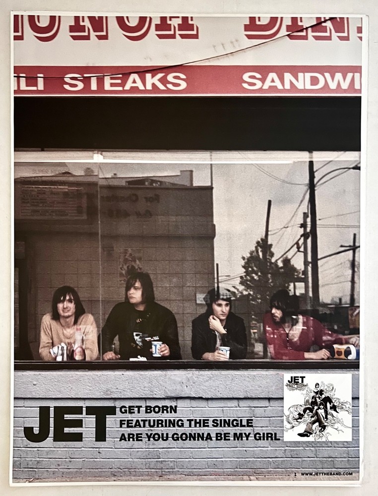 Jet: Get Born Double-sided Poster - Signed - 18'X24" - New