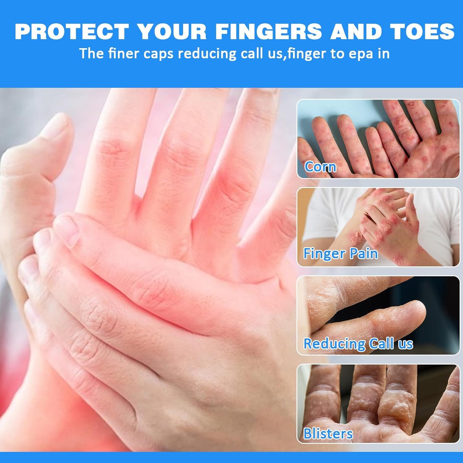 20× Silicone Gel Finger Sleeve Protectors Finger Sleeve Cushions & Protect USA