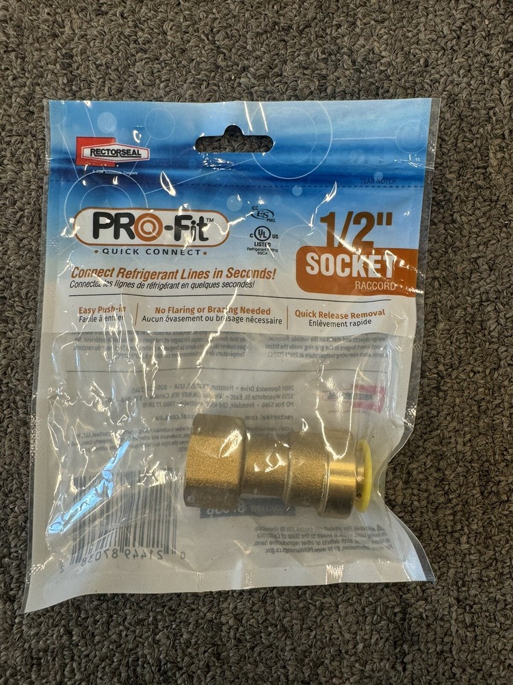 RectorSeal 87038 PRO-Fit 1/2" Quick Connect Socket