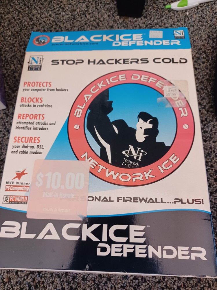 Network Ice BLACKICE Defender Version 2.1 for Windows - Stop Hackers Cold