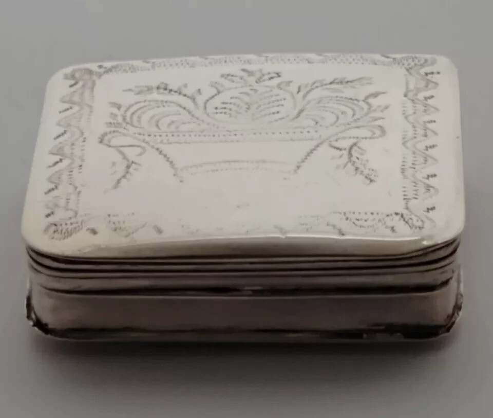 Antique Dutch Solid Silver Peppermint Bo