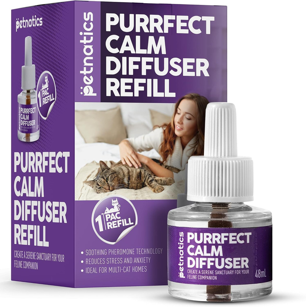 Cat Calming Diffuser Refill | 24/7 Soothing Pheromone Technology for Felines