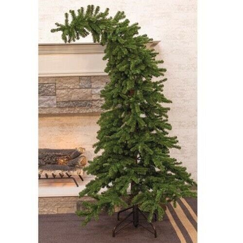 Grinch Style Bendable Alpine Christmas Tree Artificial 8 Ft Pre Bend Whimsical