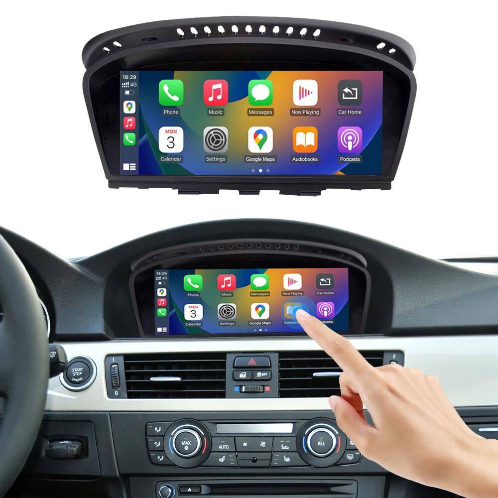 For BMW With CIC 3 5 Series E90 E91 E92 E93 E60 E61 Wireless CarPlay TouchScreen