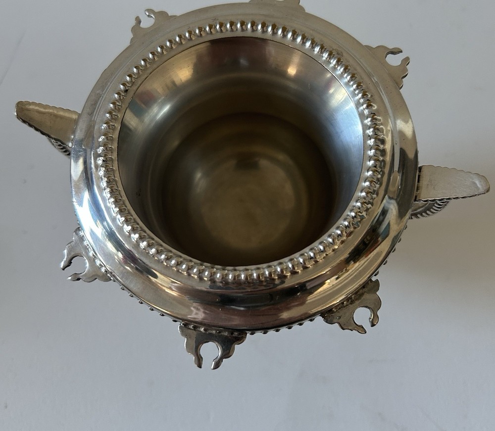 William Adams A Towle Company Silverplated 7"h Covered Bowl With 6 spoons