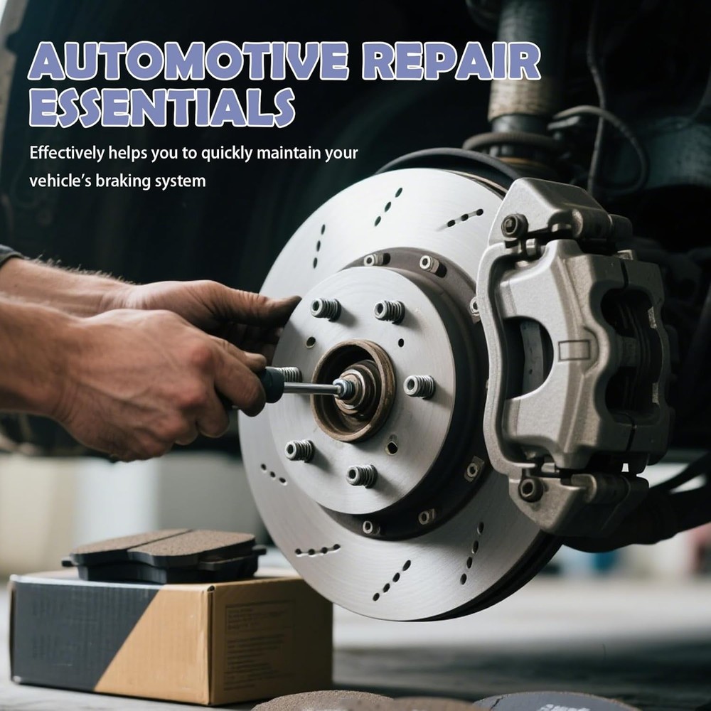 Car Cube Brake Caliper Compression Tool with 3/8" Square Drive,Six-Side-in-One D