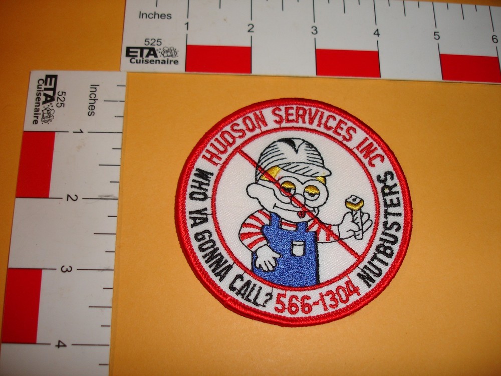Vintage Advertising Patch Hudson Nut busters