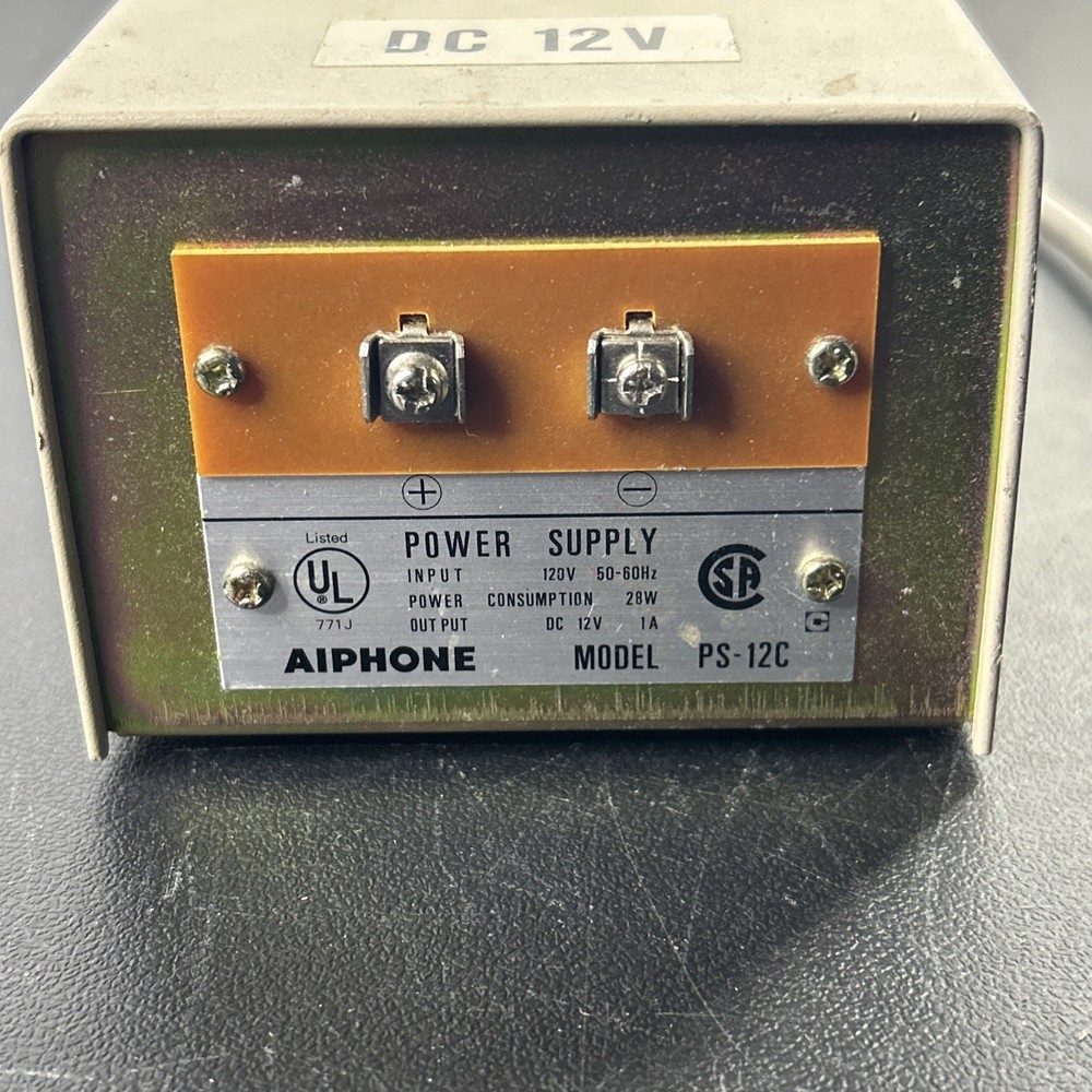 Aiphone PS-12C  Power Supply 12VDC 1A