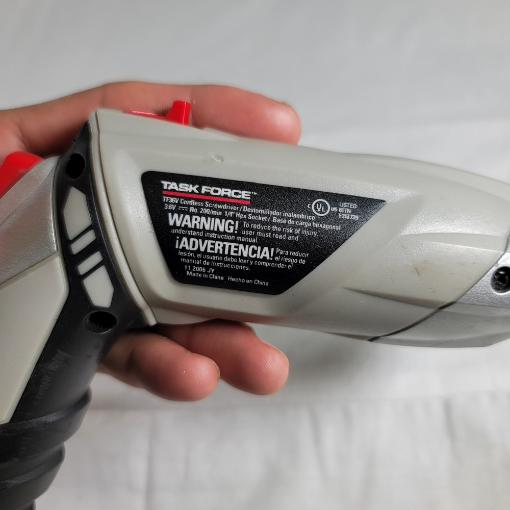 Task Force Cordless Screwdriver Replacement Unit - Model TF36V