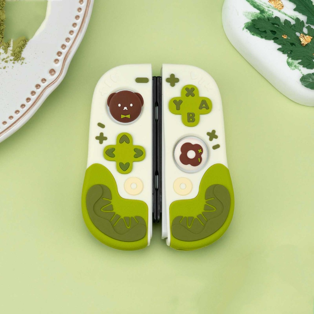 GeekShare Protective Case for Nintendo Switch/Switch OLED and JoyCon Cover Donut