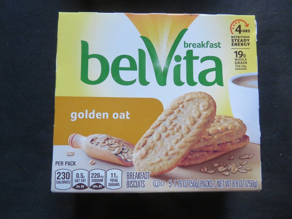 (1) Box BelVita Breakfast Biscuits Golden Oat 5 Packs / 8.8 Oz