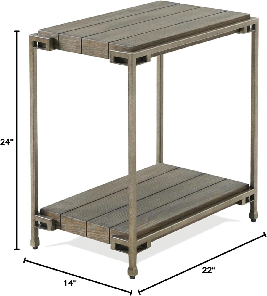 Corbeta Living Room Side Tables Aged Graphite