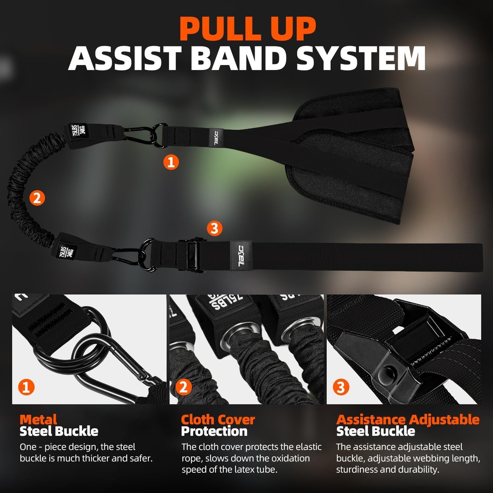 Pull Up Assistance Bands, Adjustable Heavy Duty Resistance Band for Pull Up B...