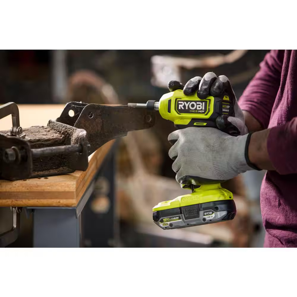 Ryobi 18V Brushless Cordless Compact 1/4 in. Right Angle Die Grinder (Tool Only)