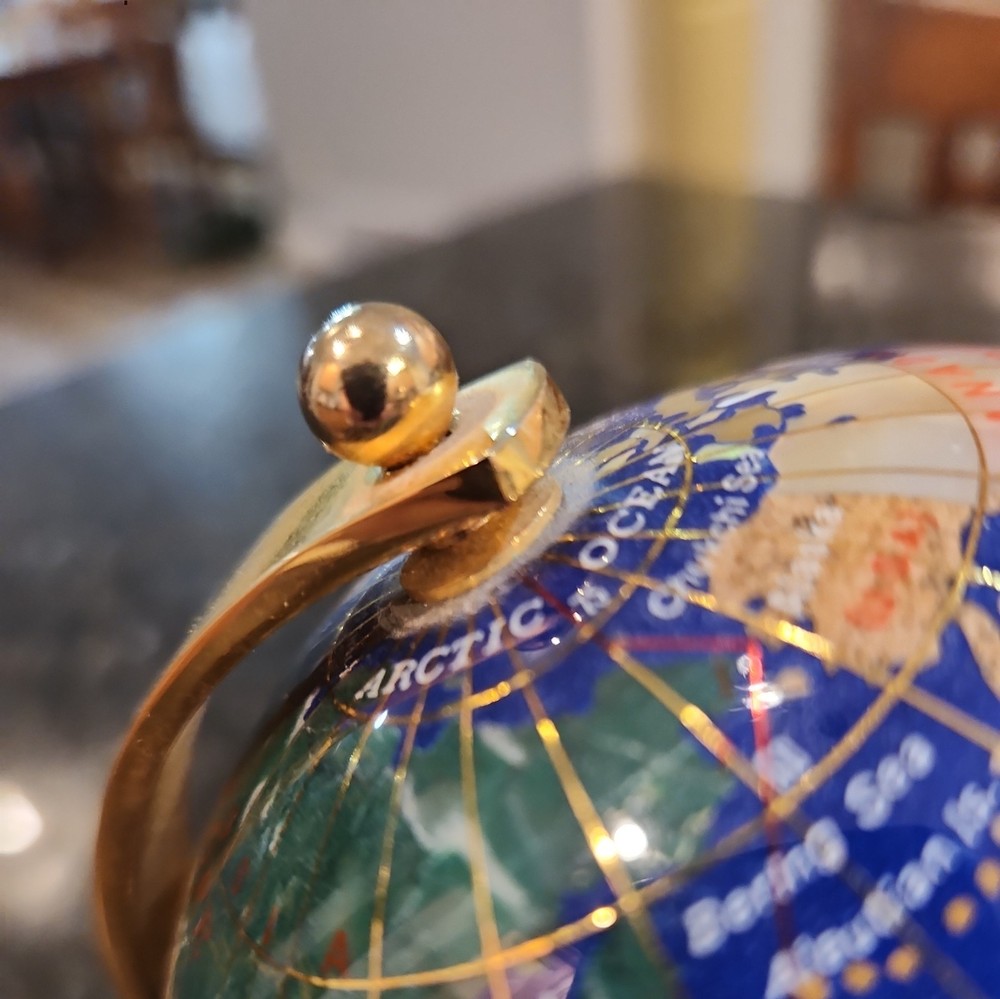 Small Lapis Gemstone Globe