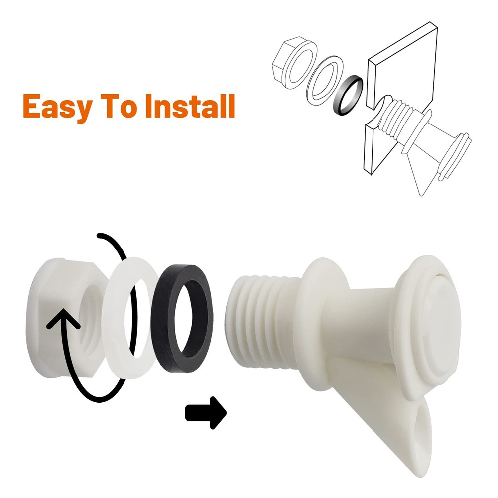 PushButton Spigot Cooler Spigot Replacement, Compatible with Igloo 210 Gallon...