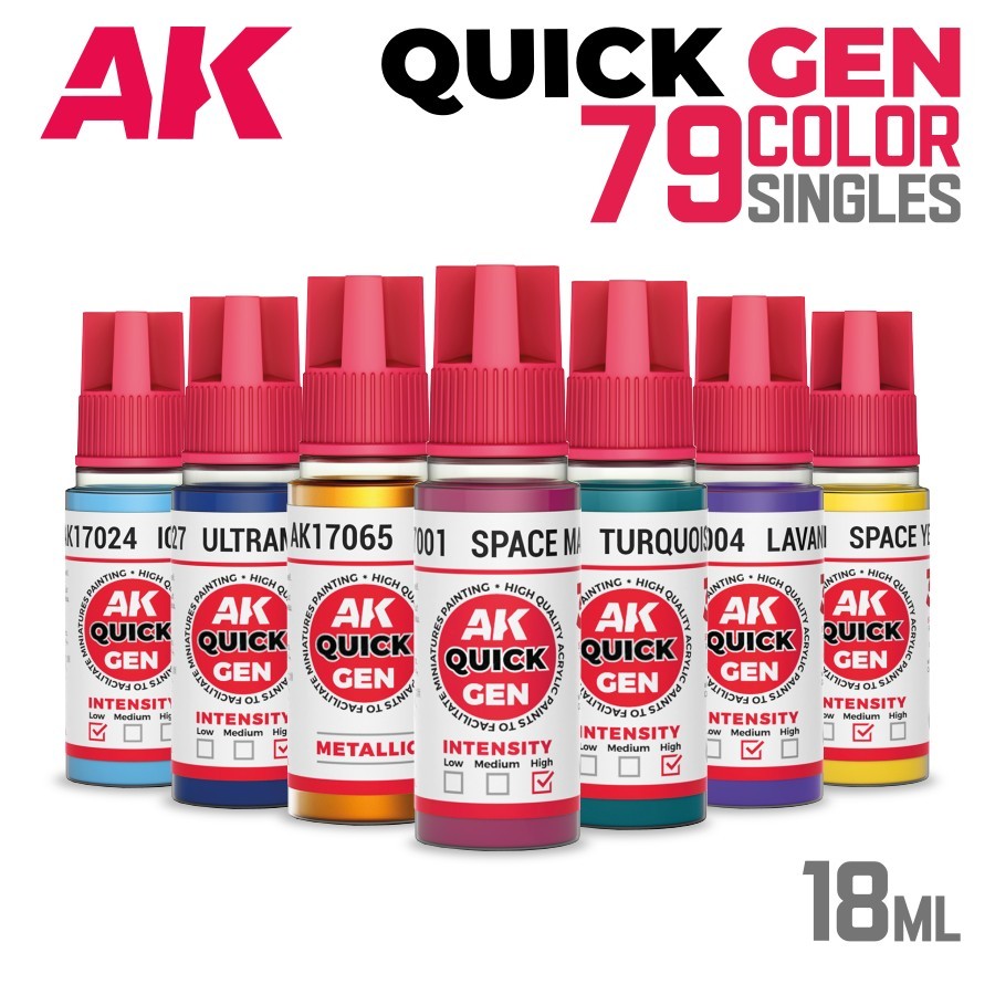 AK Interactive: QUICK GEN - Singles 79 Colors | 1 Medium
