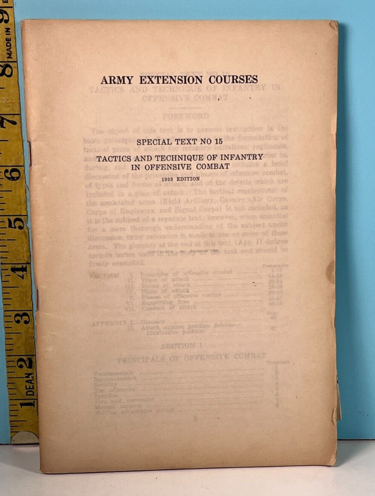 🔥1933 US Army Training: Tactics & Techniques Infantry Offensive Combat🔥
