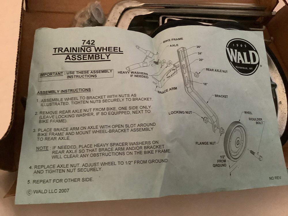 BICYCLE TRAINING WHIILS SET