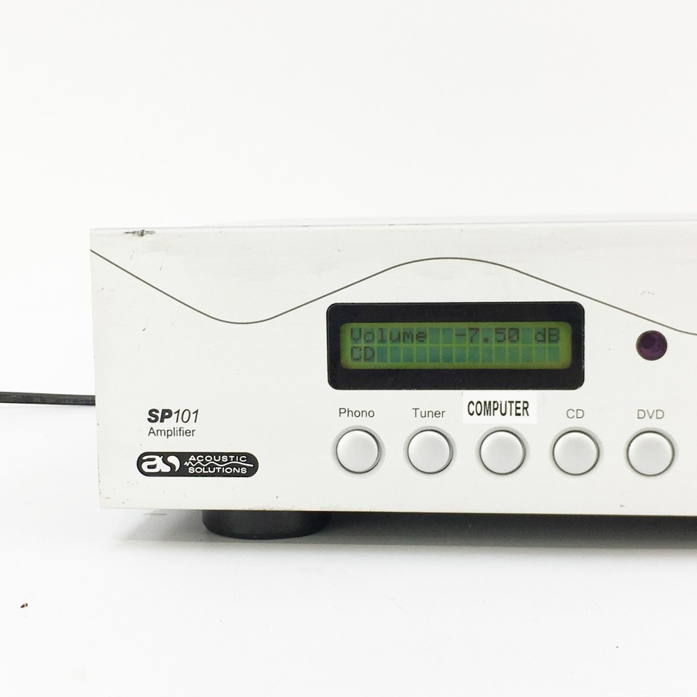 Acoustic Solutions SP101 Integrated Stereo Amplifier | Phono | Silver