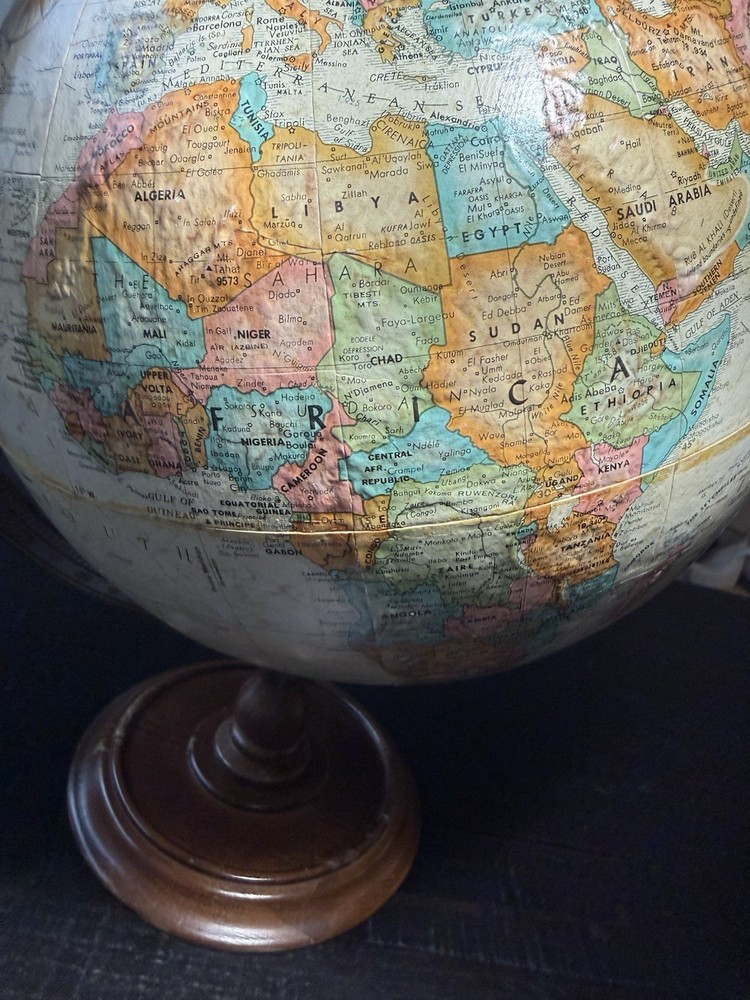 Replogle Globes World Classic Series 12" Tabletop Globe Rotating Antique