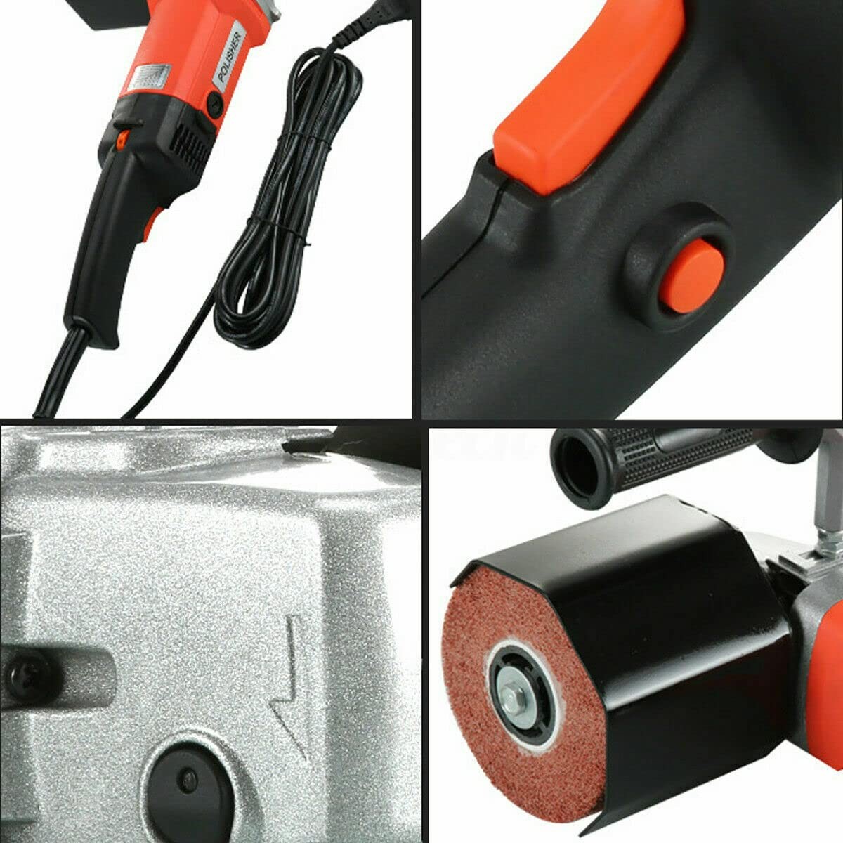 VOTOER1400W Electric Burnishing Polishing Machine,Handheld Electric Wire Drawing