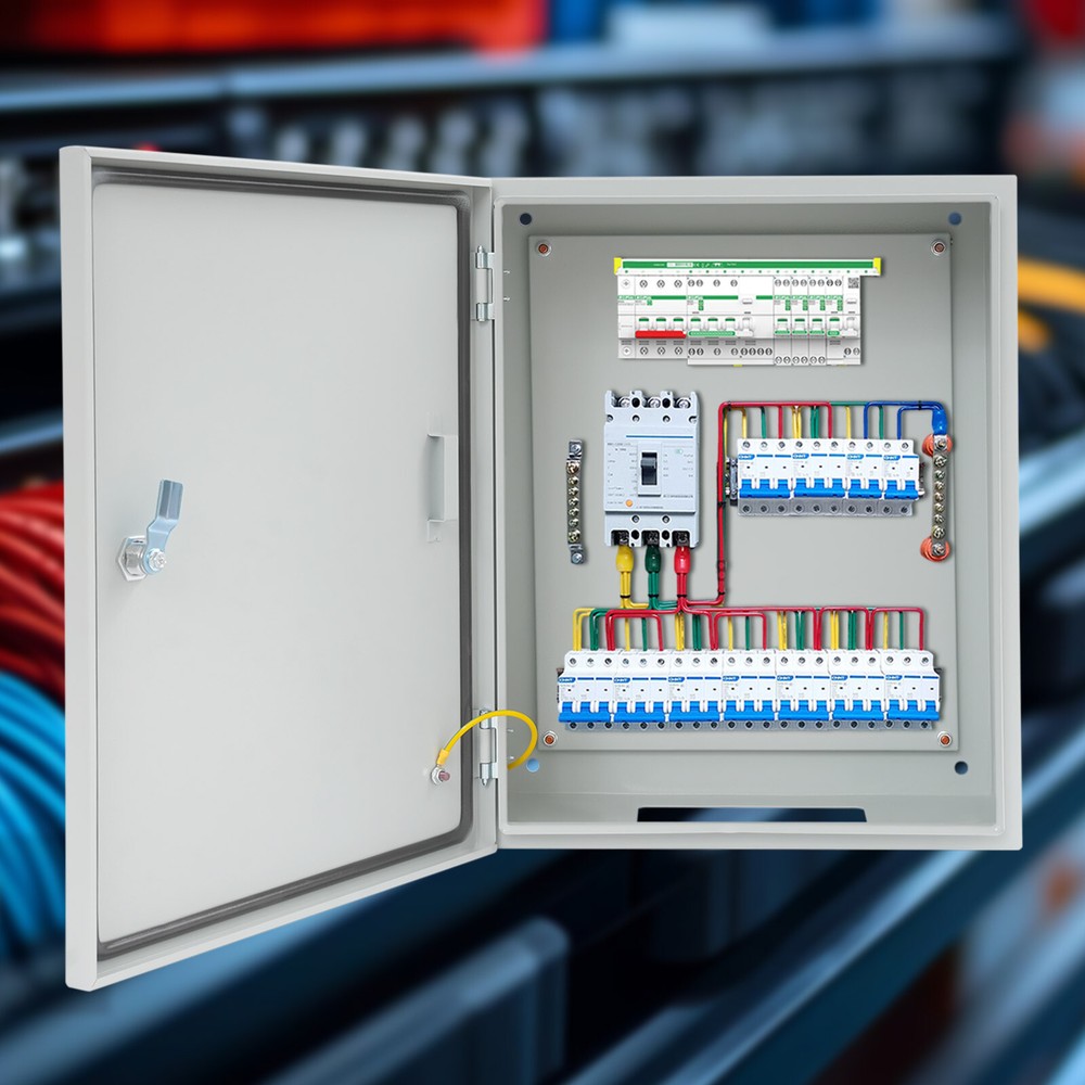 Lockable Outdoor Electrical Box, Weatherproof with User-Friendly Design