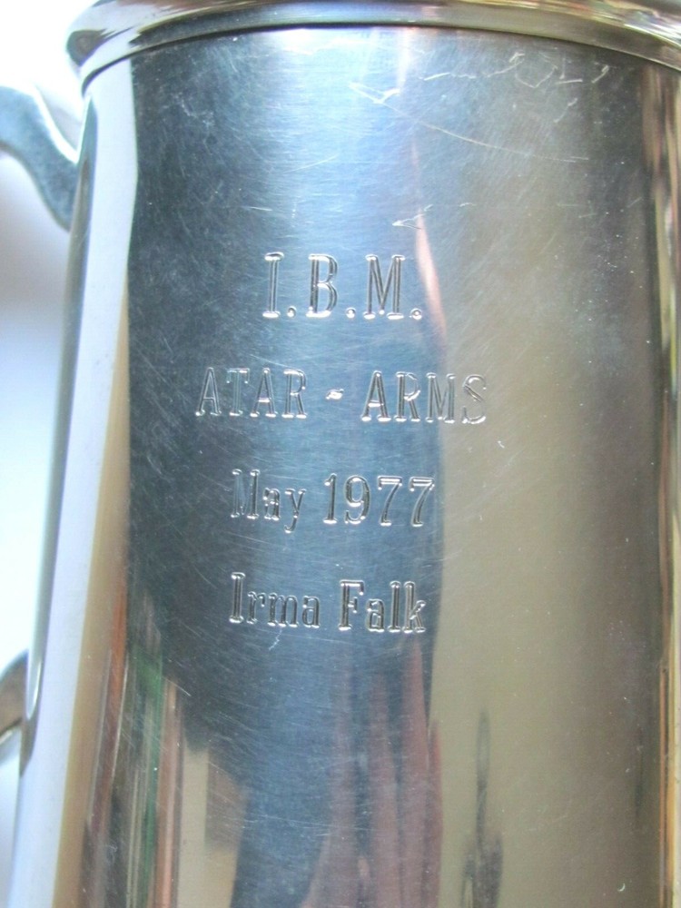MAY 1977 IBM COMPUTER EMPLOYEE AWARD MUG ATAR PROGRAM I FALK