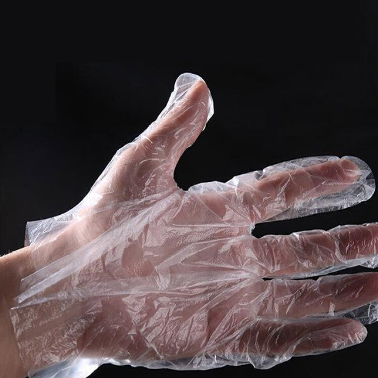 100pcs Transparent Plastic Gloves For Food Kitchen Tools