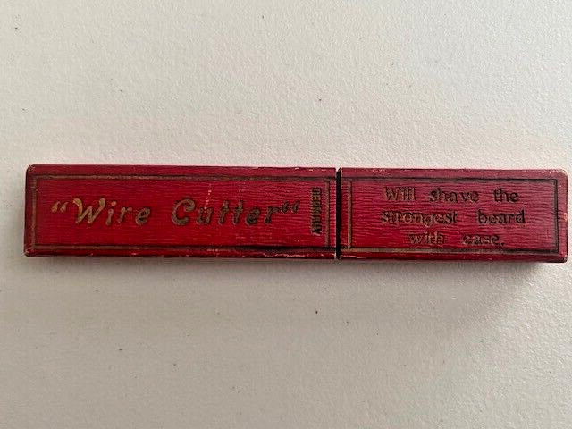Vintage "Wire Cutter" Germany Straight Razor Box