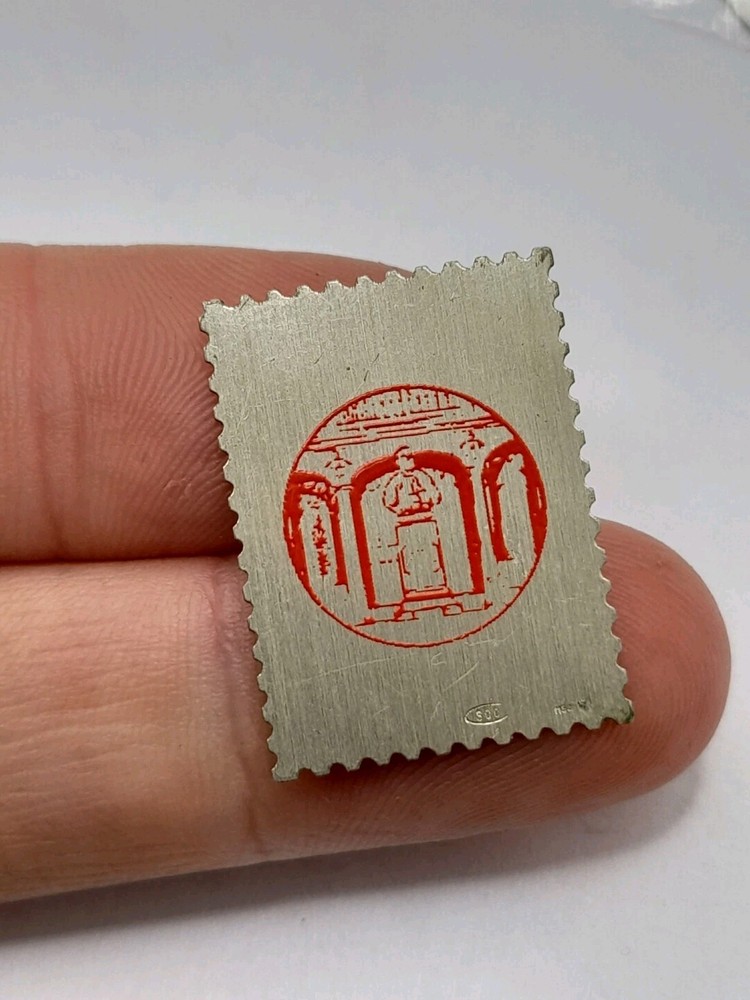 Unusual Vintage 800 Silver Stamp
