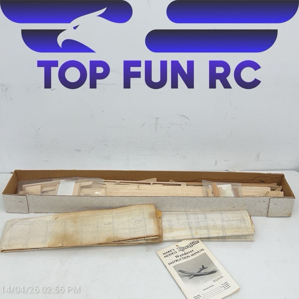 Dynaflite Wanderer 76" W/S 41" Long RC Plane Kit