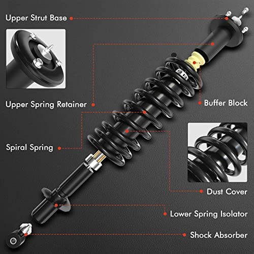 Rear Struts Compatible with Jaguar S Type 2000 2001 2002-2x Replacement