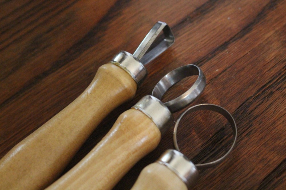 Pottery Tools, Large Loop Tools, Set of 7, New