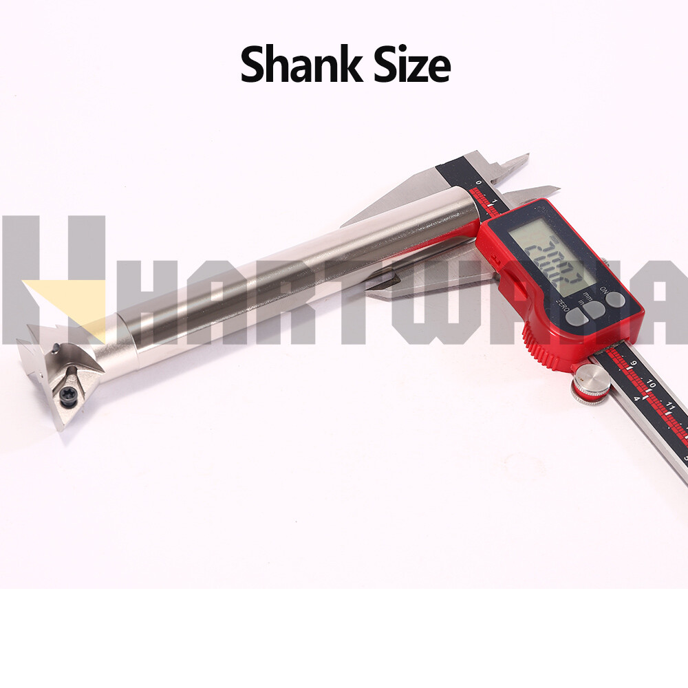 60 Degrees Dovetail Milling Cutter Holder 20mm 3 Flutes DCMT110204 Inserts