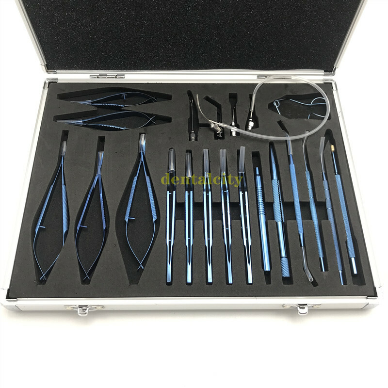 21pcs/Set Cataract Eye Micro Surgical Instruments Titanium Alloy