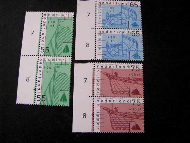 Netherlands Stamp Set Pair Scott # B644-B646 Never Hinged Unused