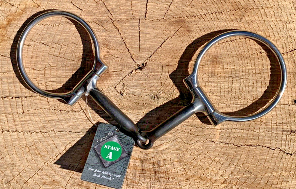 REINSMAN 5" Sweet Iron Offset D Ring Snaffle Bit Western Horse Riding & Training
