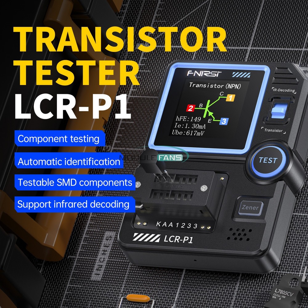 LCR-P1 Transistor Tester Diode Triode Capacitance Resistance Meter LCR ESR Meter